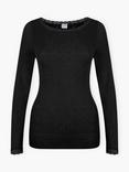 Brora Lace Trim Scoop Neck Top