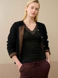 Brora Lace Trim V-Neck Top