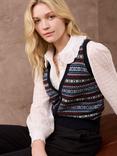 Brora Fair isle Cashmere Waistcoat, Multi