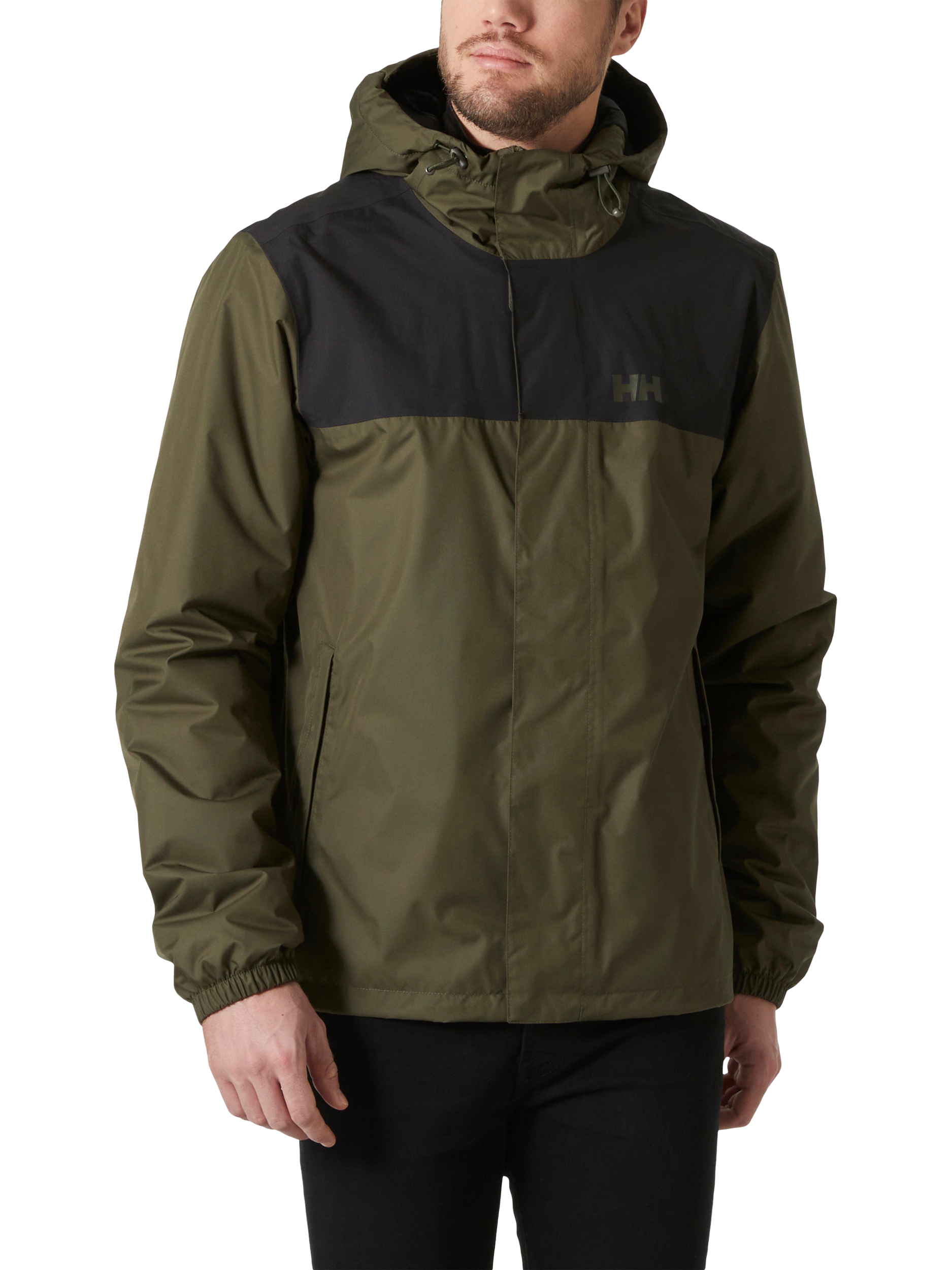 Helly Hansen Vancouver Fleece Lined Waterproof Jacket Utility Green Black