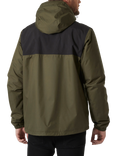 Helly Hansen Vancouver Fleece Lined Waterproof Jacket, Utility Green/Black