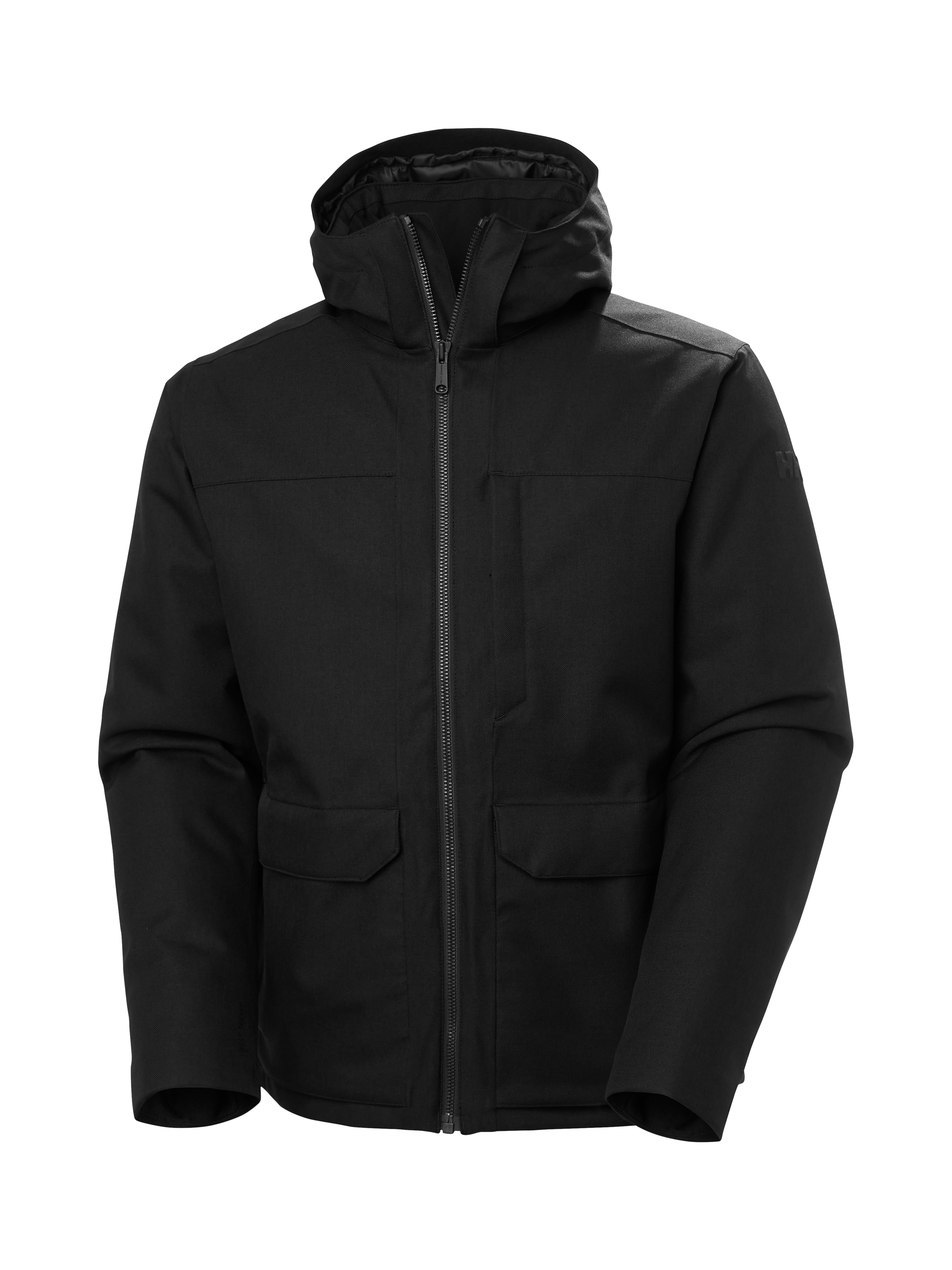 Product image 7 of 8, which shows Helly Hansen Chill 3.0 Waterproof Insulated Hooded Jacket, Black, S