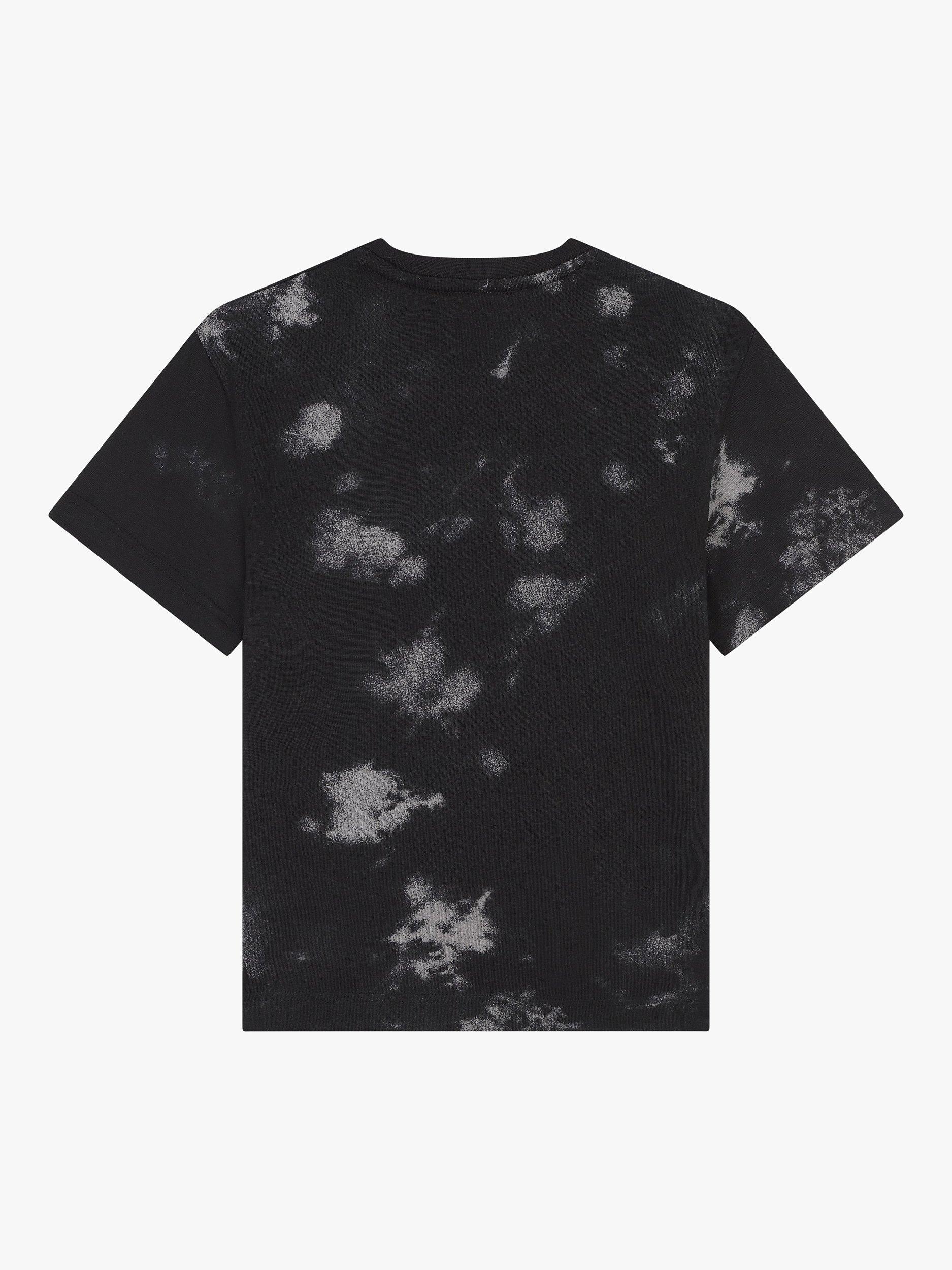 Product image 2 of 2, which shows HUGO Kids' Logo Tie Dye T-Shirt, Black/Grey, 5 years