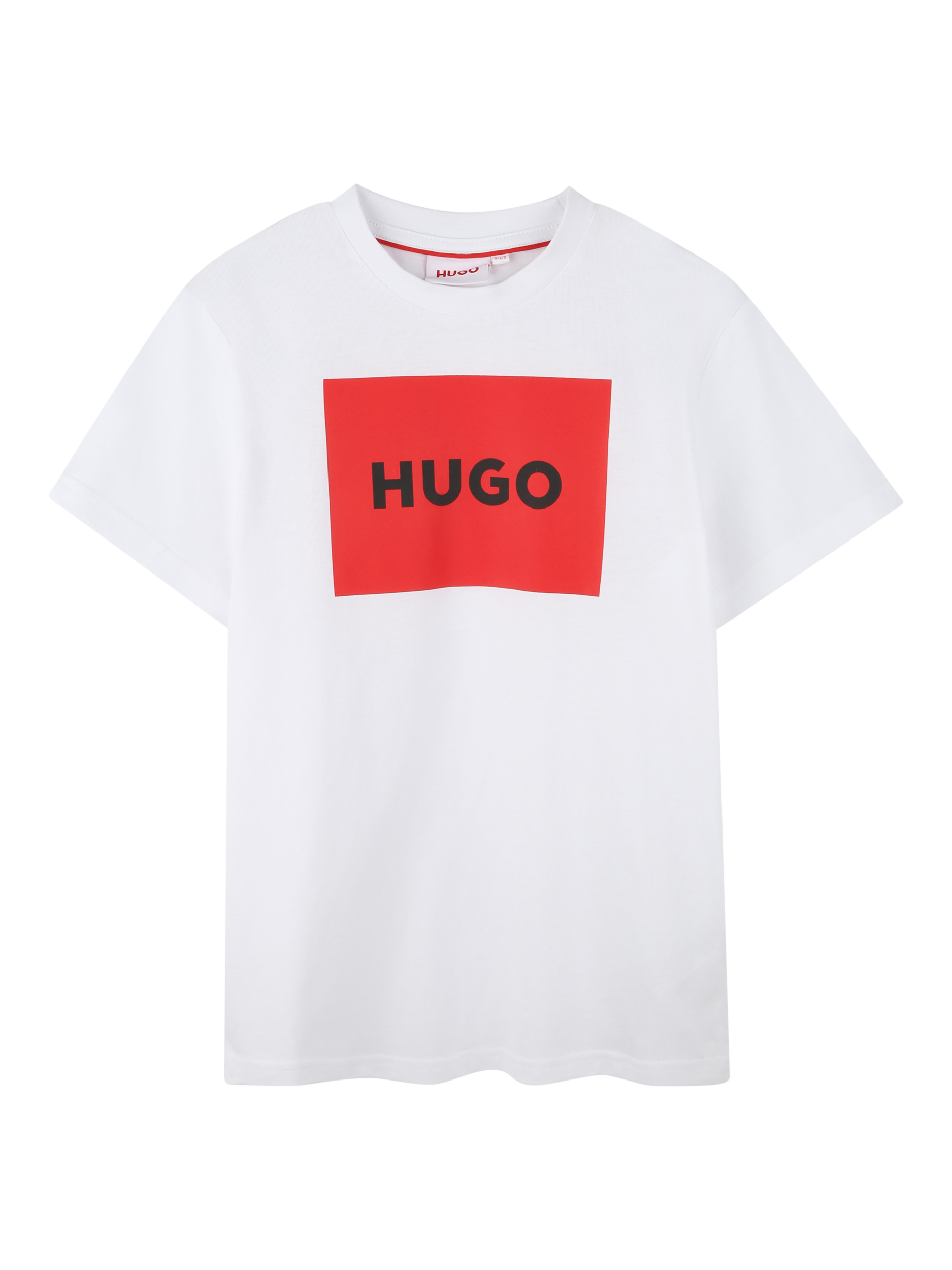 HUGO Kids Logo T Shirt White Red