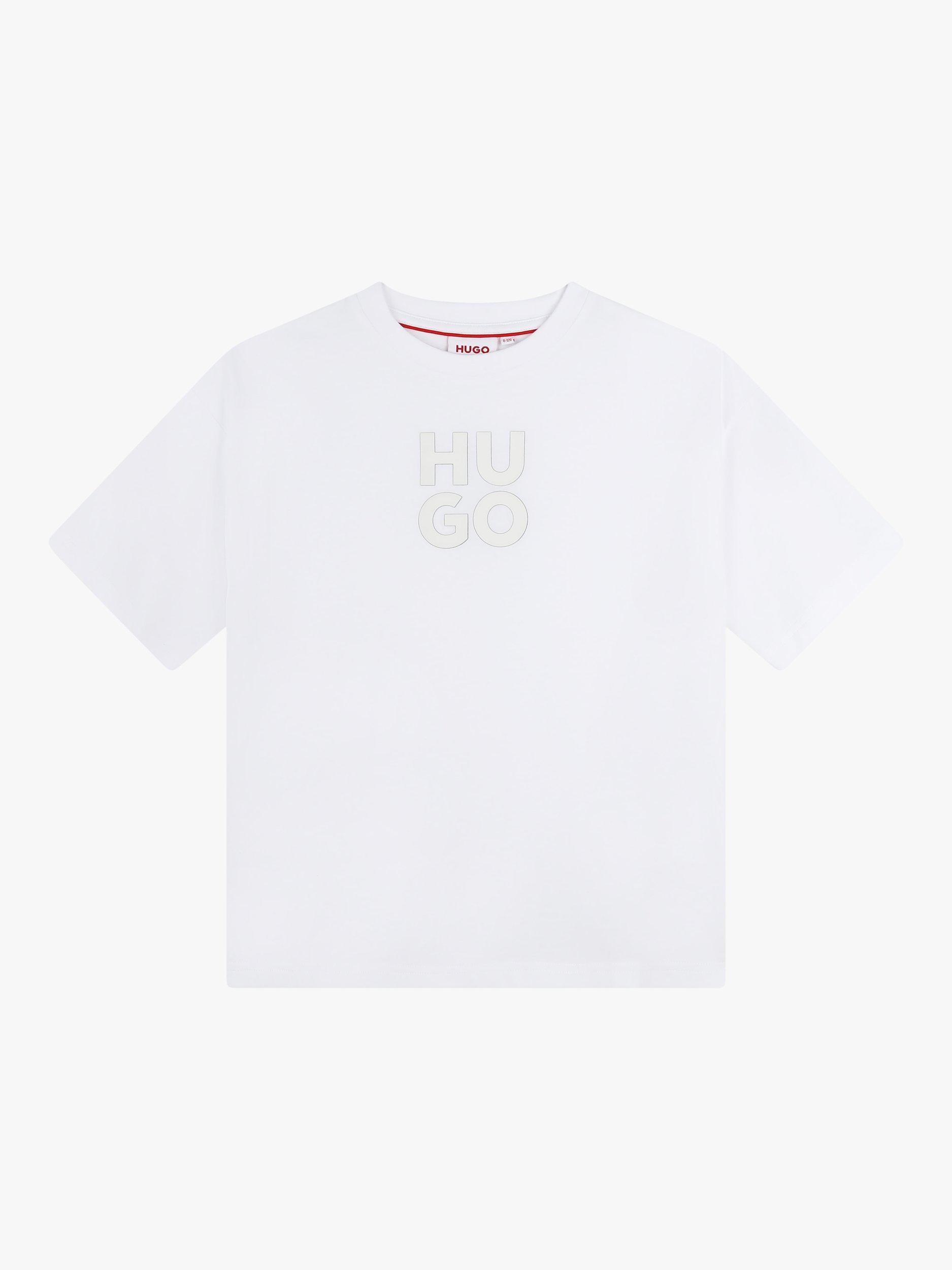 HUGO Kids' Logo T-Shirt, White