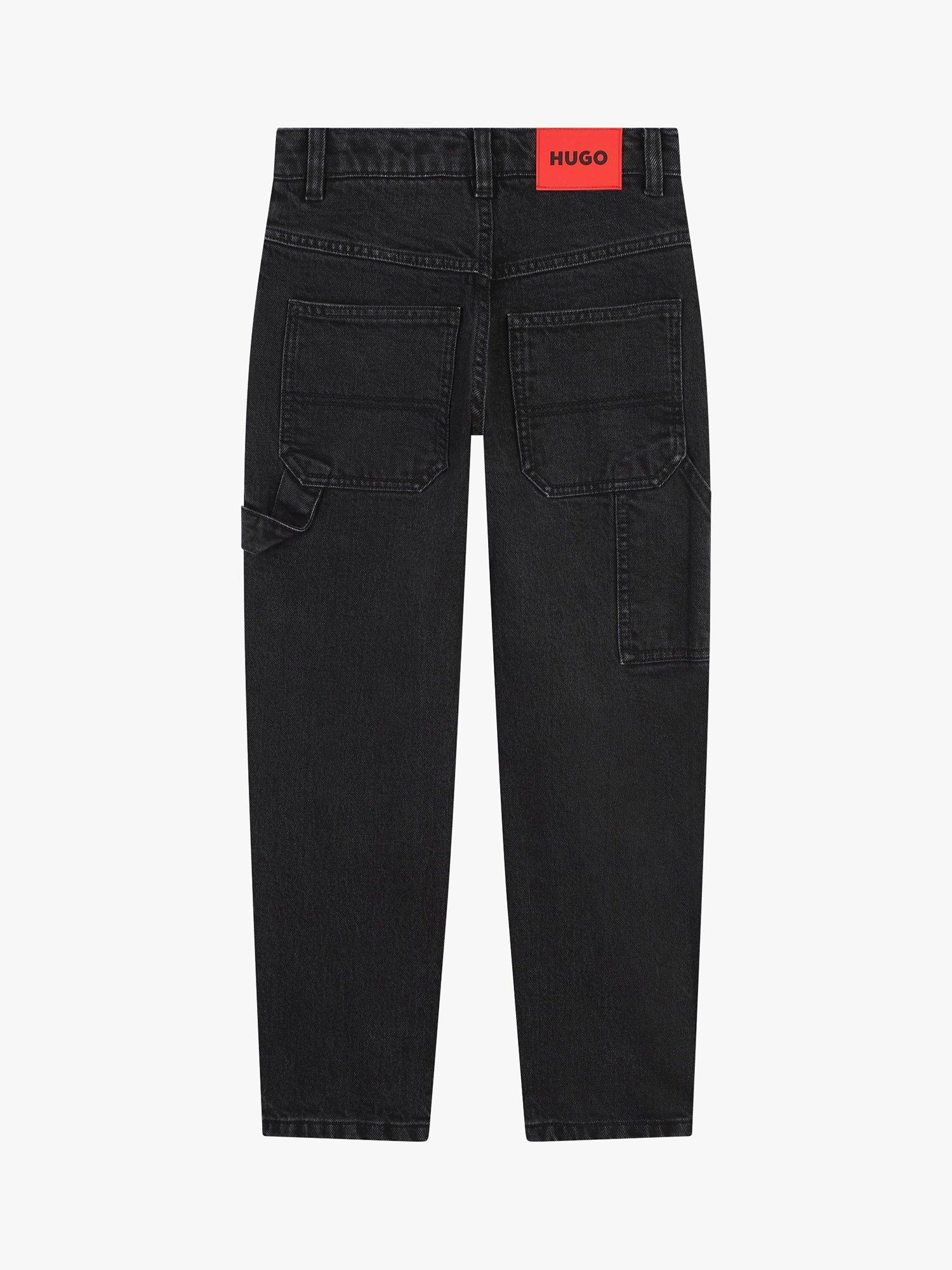 Product image 2 of 2, which shows HUGO Kids' Loose Fit Jeans, Black, 4 years