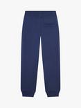 HUGO Kids' Fleece Back Brushed Joggers, Navy/Green