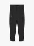 HUGO Kids' Loose Fit Combat Trousers, Black