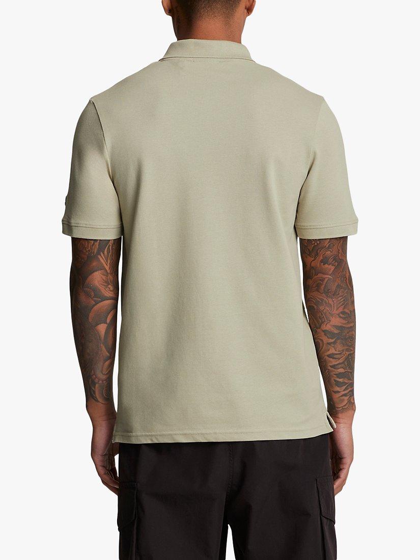 Product image 2 of 5, which shows Lyle & Scott Embroidered Logo Polo Shirt, Dried Sagecove, XS
