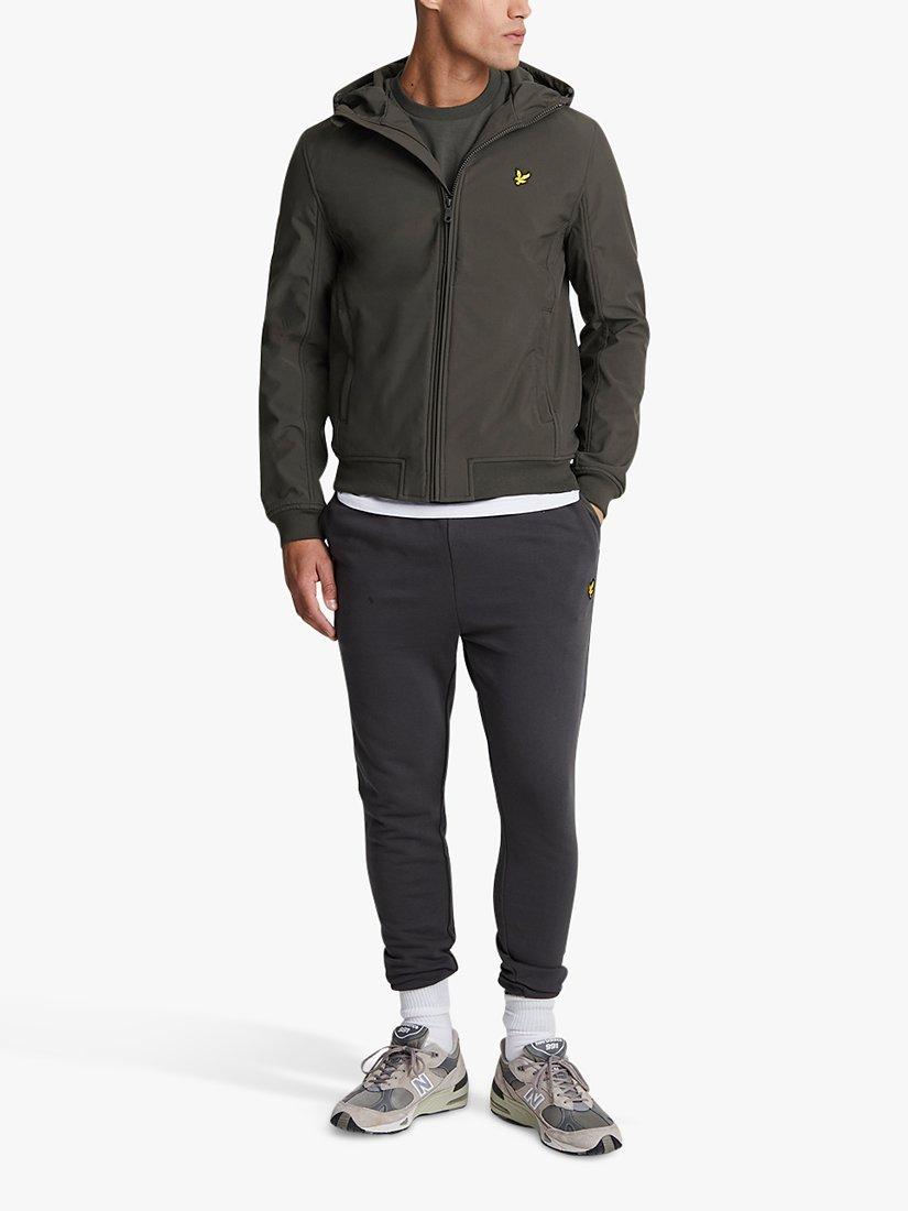 Product image 4 of 5, which shows Lyle & Scott Fleece Back Softshell Jacket, W635 Gunmetal, XS