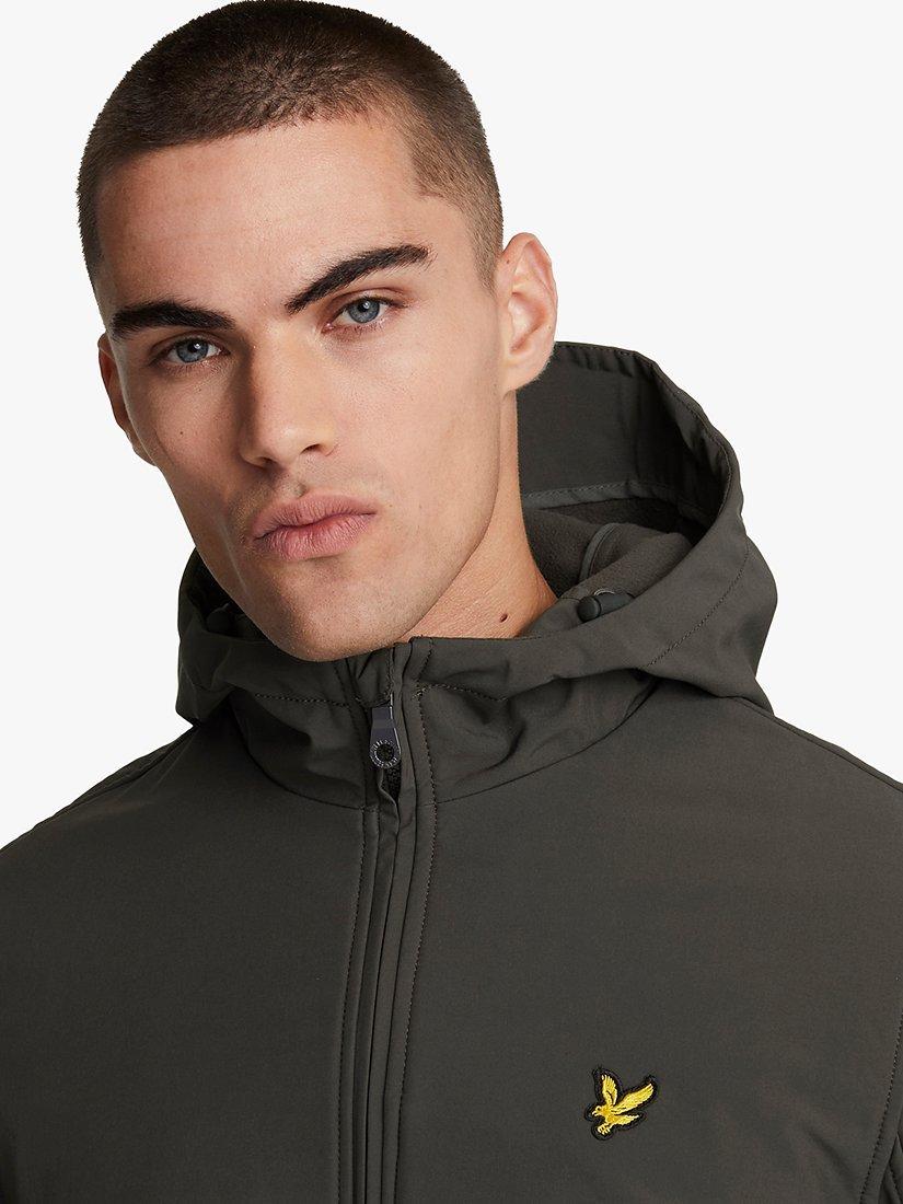 Product image 5 of 5, which shows Lyle & Scott Fleece Back Softshell Jacket, W635 Gunmetal, XS