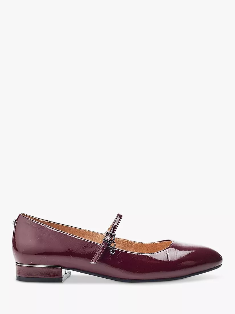 Moda in Pelle Florentin Leather Mary Janes Burgundy