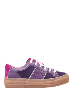 Moda in Pelle Amande Suede Chunky Trainers, Purple, Purple