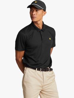 Lyle & Scott Golf Tech Polo Shirt, Jet Black