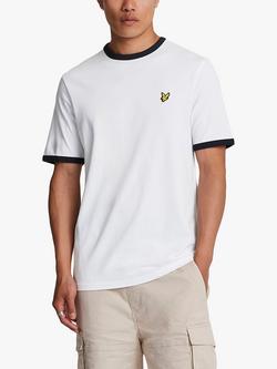 Lyle & Scott Ringer T-Shirt, Z433 White/Dark Navy