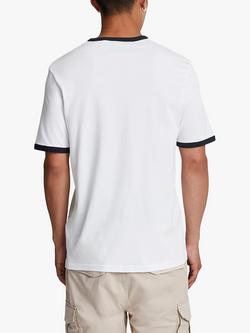 Lyle & Scott Ringer T-Shirt - view 2, Z433 White/Dark Navy