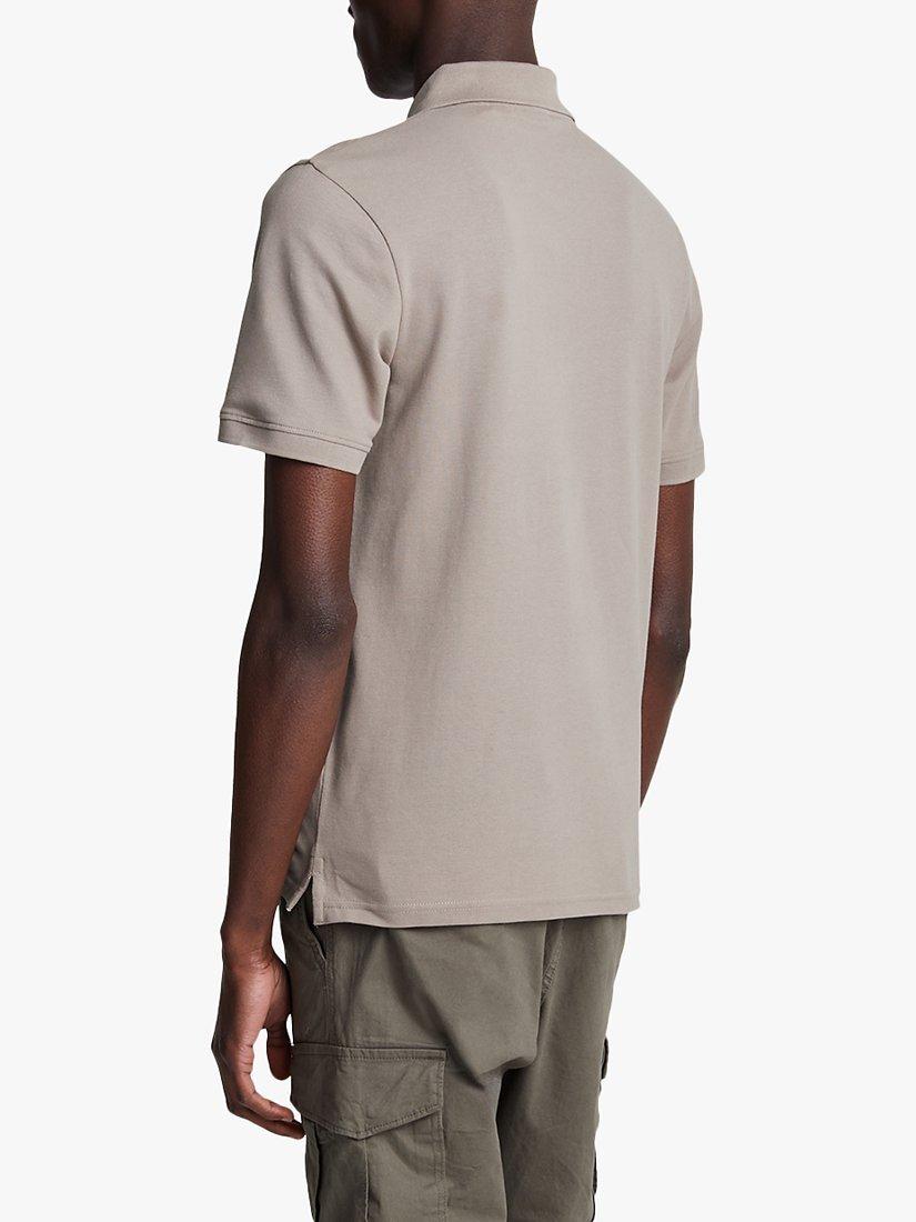 Product image 2 of 5, which shows Lyle & Scott Plain Polo Shirt, Sage Uniform, XS