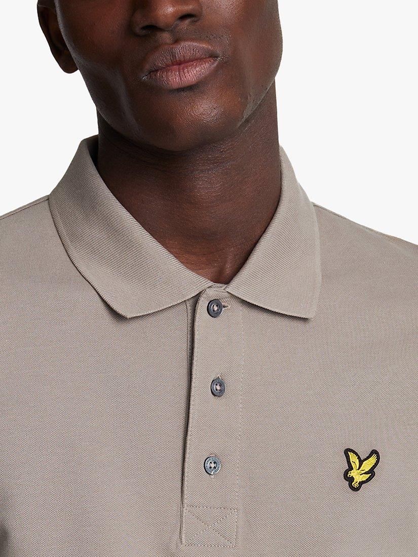 Product image 5 of 5, which shows Lyle & Scott Plain Polo Shirt, Sage Uniform, XS