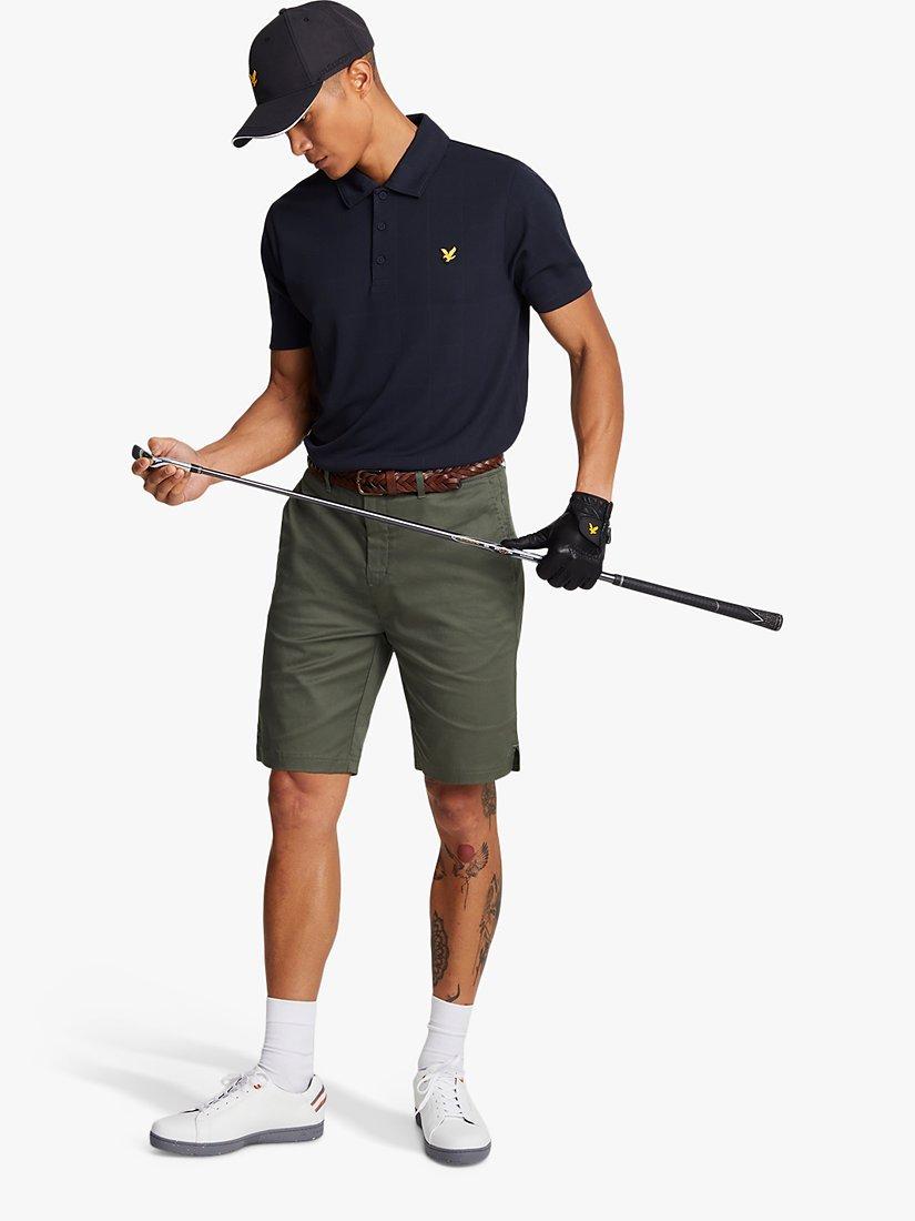 Product image 1 of 5, which shows Lyle & Scott Golf Stretch Chino Shorts, Cactus Green, 28