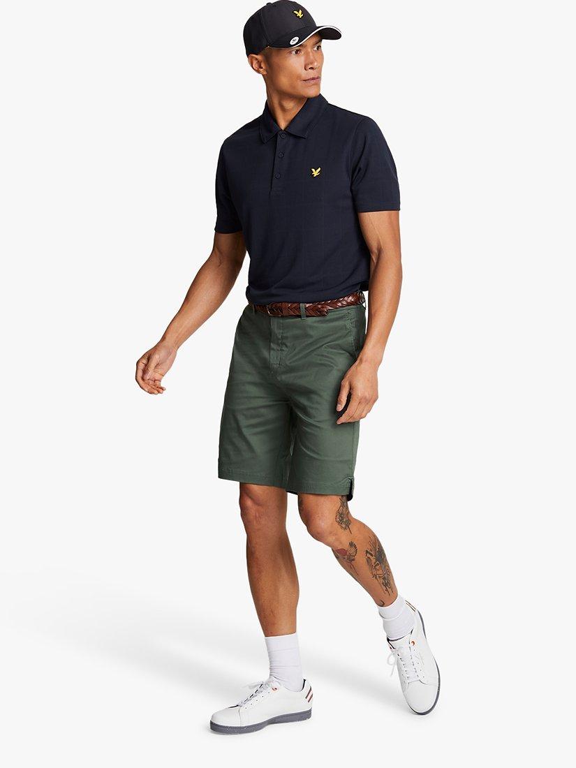 Product image 4 of 5, which shows Lyle & Scott Golf Stretch Chino Shorts, Cactus Green, 28