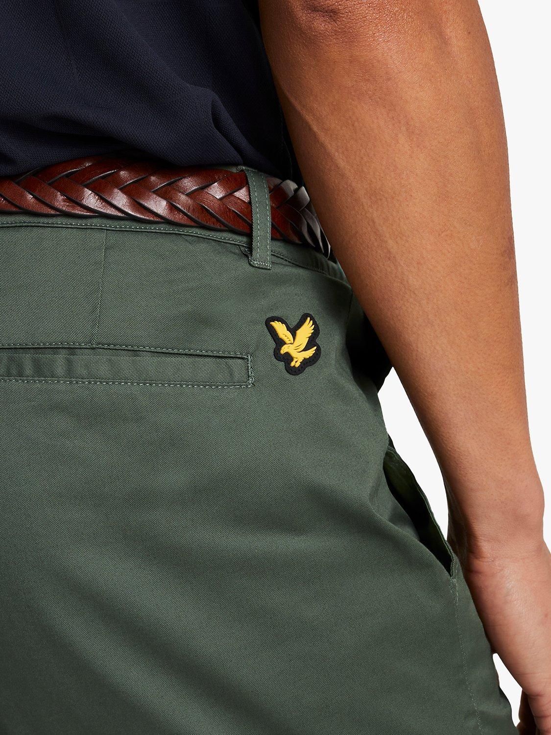 Product image 5 of 5, which shows Lyle & Scott Golf Stretch Chino Shorts, Cactus Green, 28