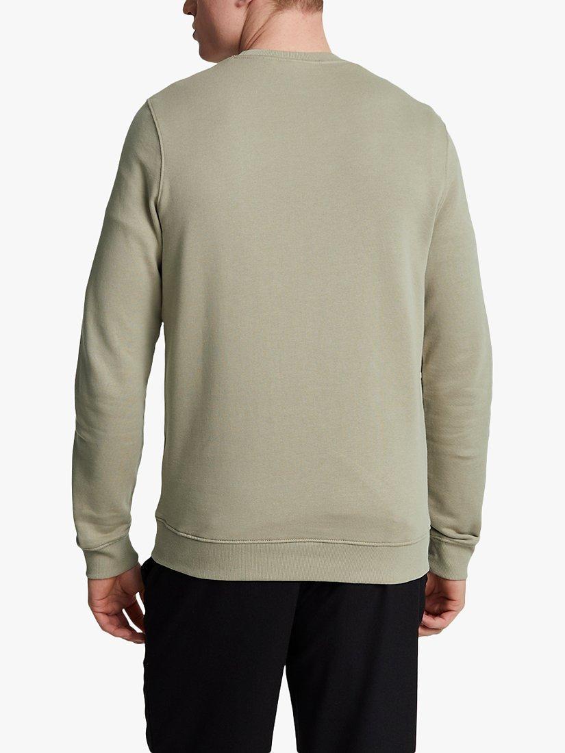 Product image 2 of 5, which shows Lyle & Scott Crew Sweatshirt, X309 Sage Uniform, XS