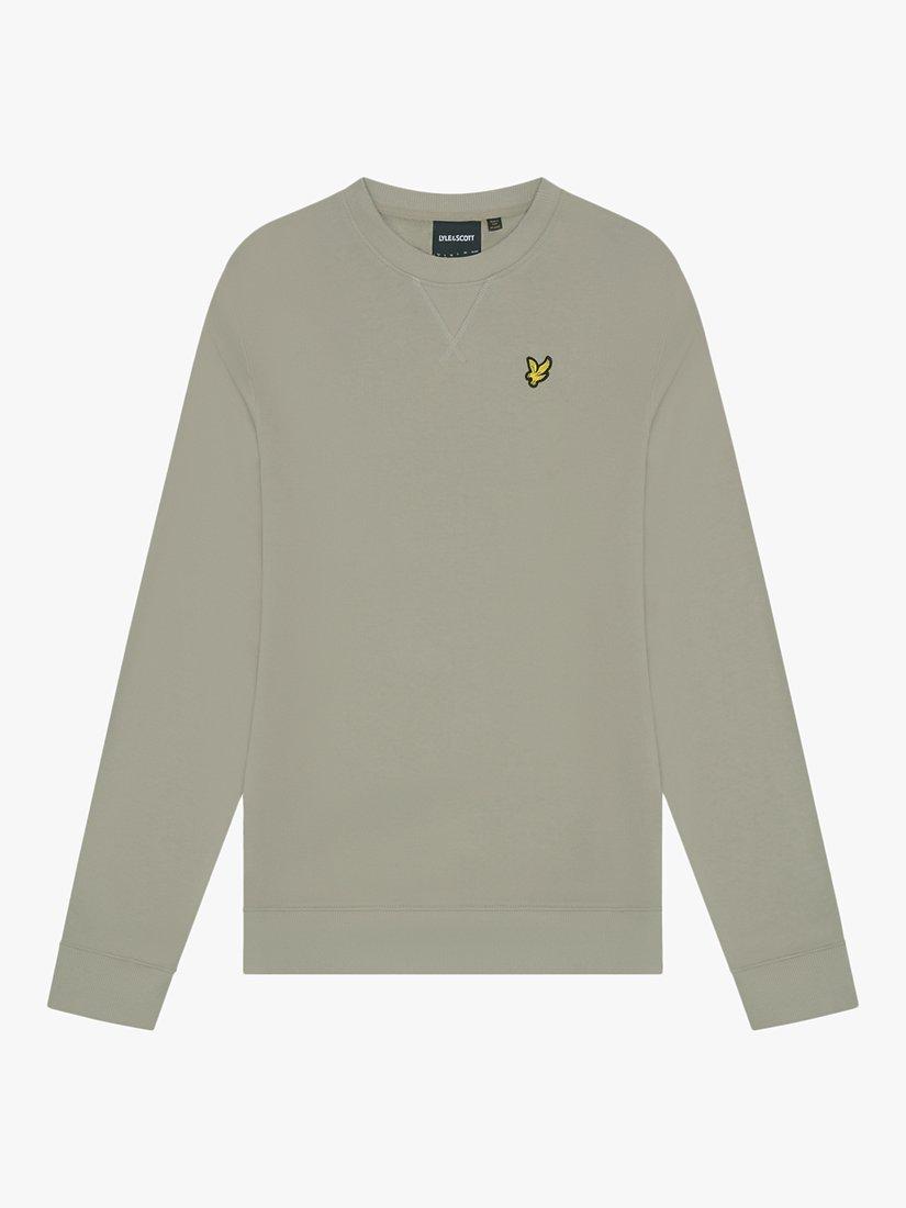 Product image 3 of 5, which shows Lyle & Scott Crew Sweatshirt, X309 Sage Uniform, XS