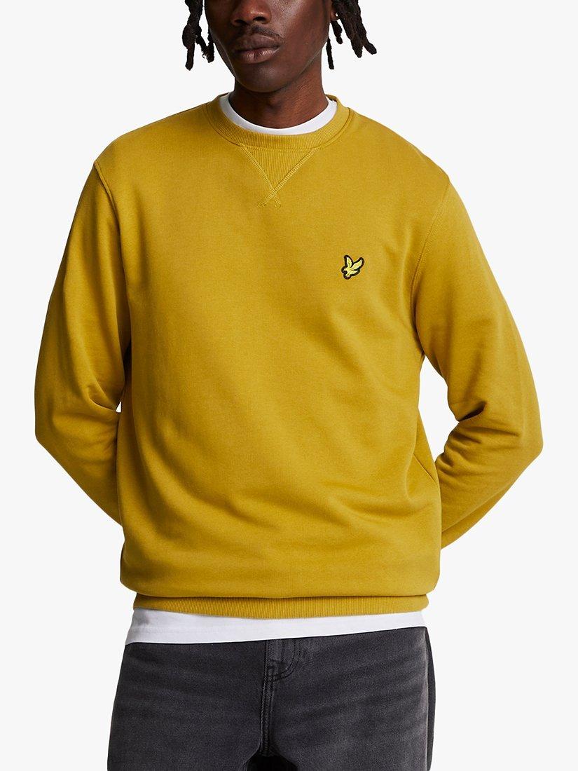 Product image 1 of 5, which shows Lyle & Scott Crew Sweatshirt, X307 Ellaness Gold, XS