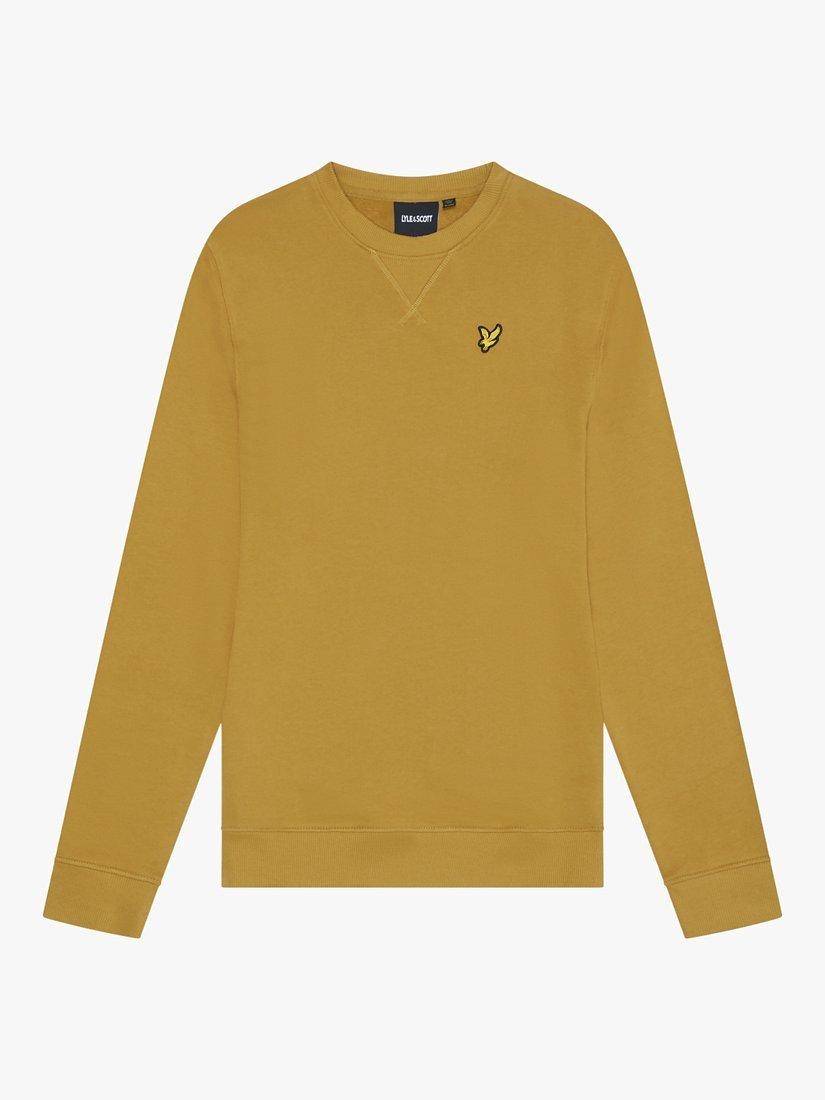Product image 3 of 5, which shows Lyle & Scott Crew Sweatshirt, X307 Ellaness Gold, XS