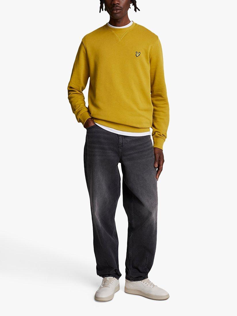 Product image 4 of 5, which shows Lyle & Scott Crew Sweatshirt, X307 Ellaness Gold, XS