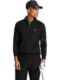Lyle & Scott Golf Half Zip Merino Wool Blend Jumper