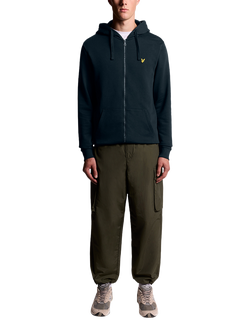 Lyle & Scott Zip Through Hoodie - view 2, Dark Navy