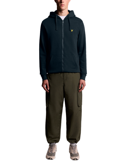 Lyle & Scott Zip Through Hoodie - view 2, Dark Navy