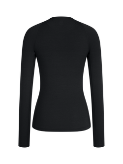 Rapha Women's Long Sleeve Jersey, Black/Black - view 2, Black/Black