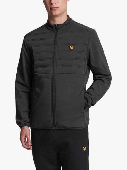Lyle & Scott Hybrid Double Baffle Jacket, Z865 Jet Black