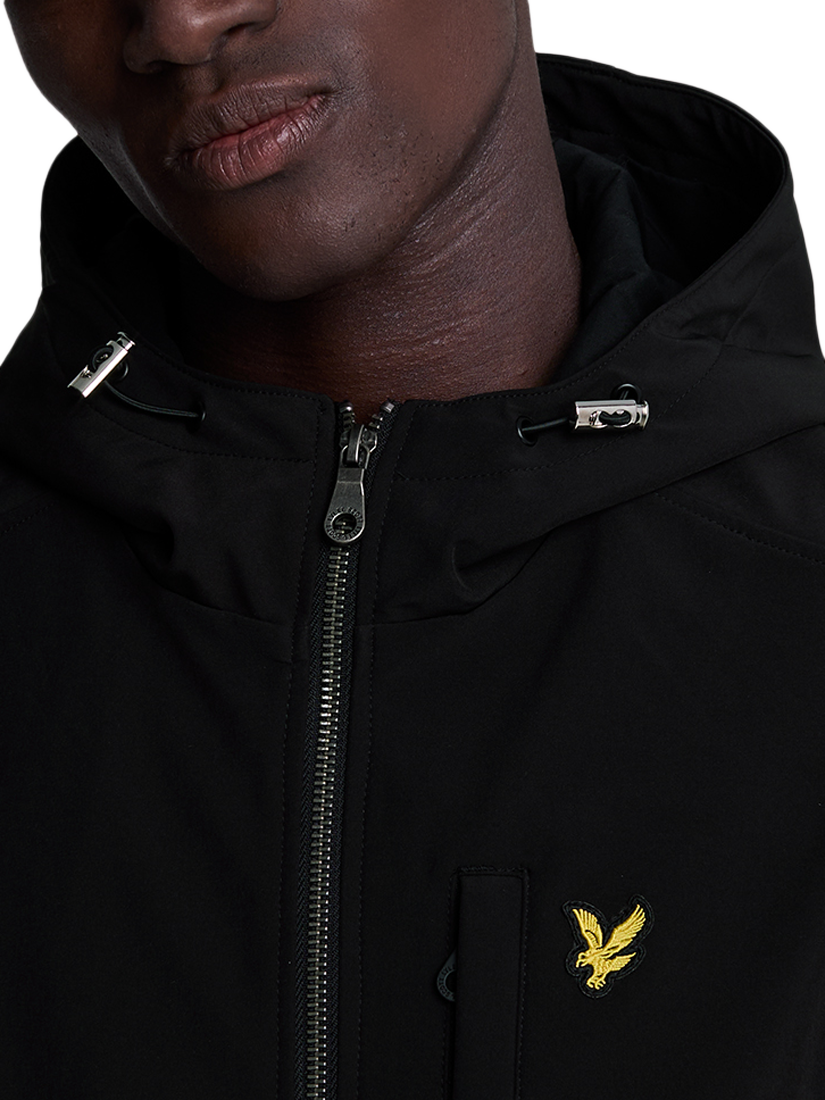 Product image 5 of 5, which shows Lyle & Scott Softshell Jacket, Z865 Jet Black, XS