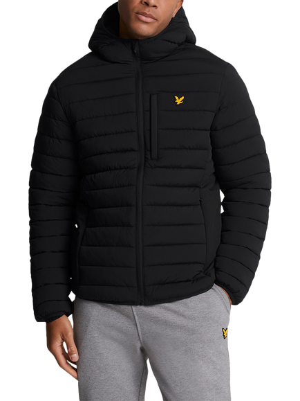 Lyle & Scott Stretch Lightweight Quilted Jacket, Z271 Dark Navy, Z865 Jet Black