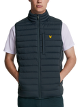 Lyle & Scott Stretch Lightweight Quilted Gilet, Z271 Dark Navy