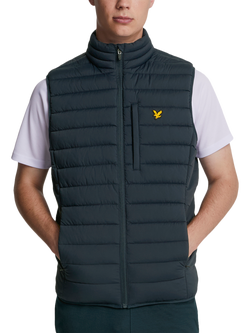 Lyle & Scott Stretch Lightweight Quilted Gilet, Z271 Dark Navy, Z271 Dark Navy