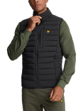Lyle & Scott Stretch Lightweight Quilted Gilet, Z865 Jet Black
