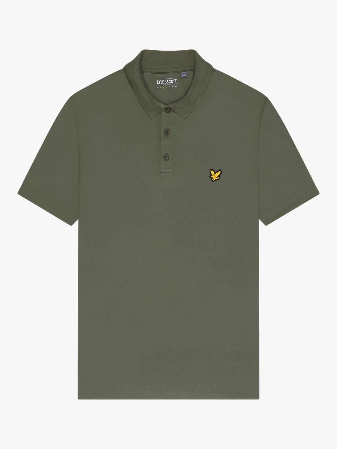 Product image 3 of 5, which shows Lyle & Scott Golf Tech Polo Shirt, Cactus Green, S
