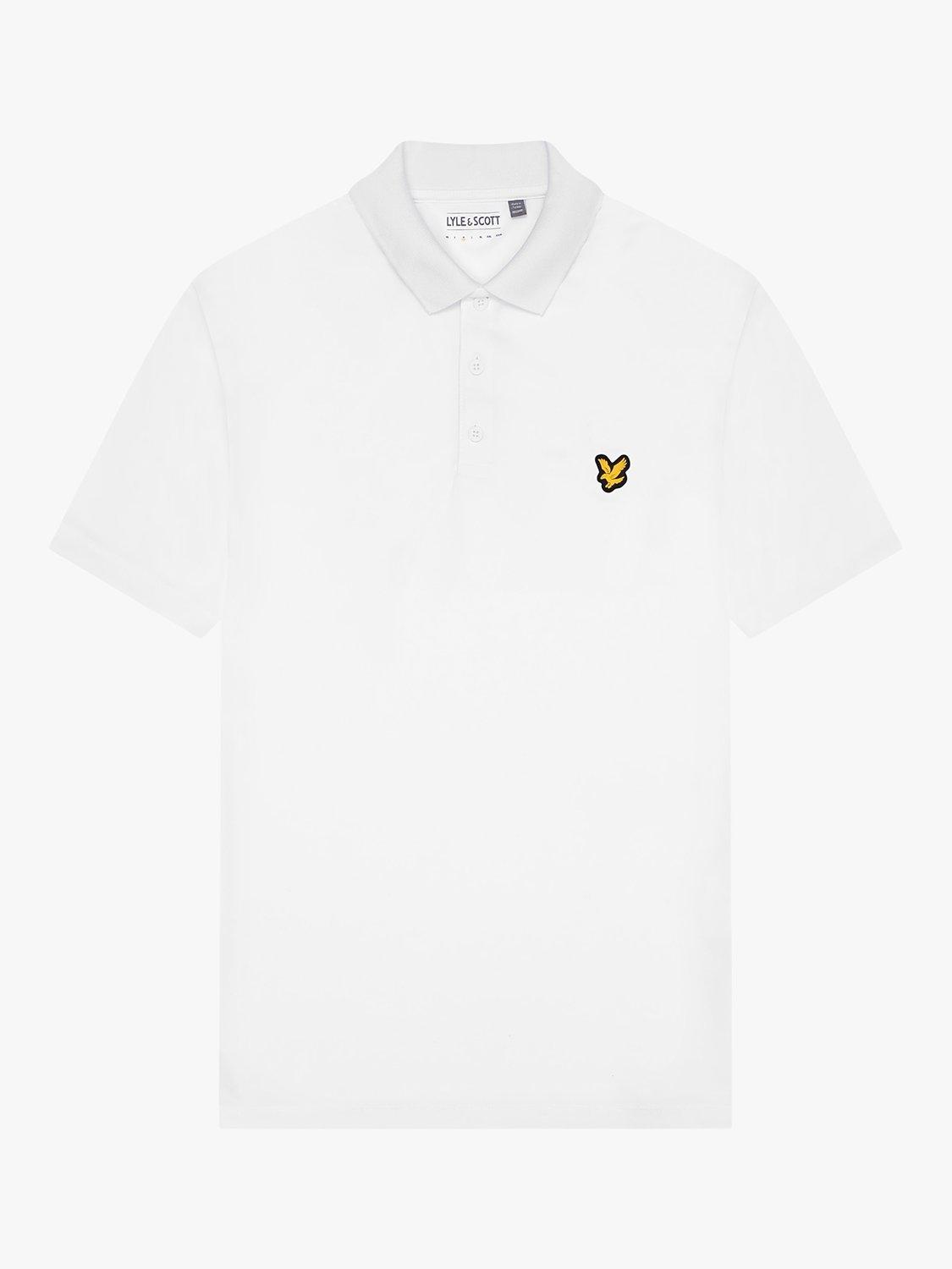 Product image 3 of 5, which shows Lyle & Scott Golf Tech Polo Shirt, White, XS