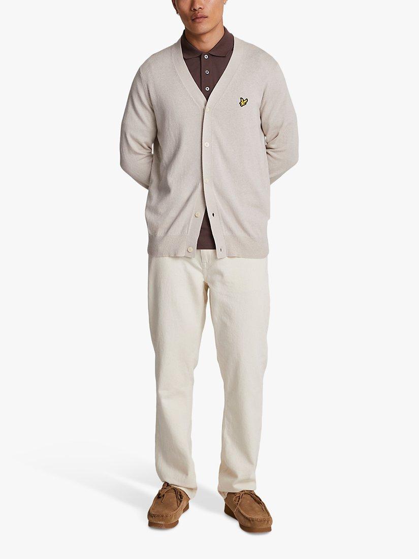 Product image 4 of 5, which shows Lyle & Scott Polka Diamond Polo Shirt, Deep Mahogany, XS