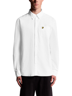 Lyle & Scott Cotton Oxford Shirt, White