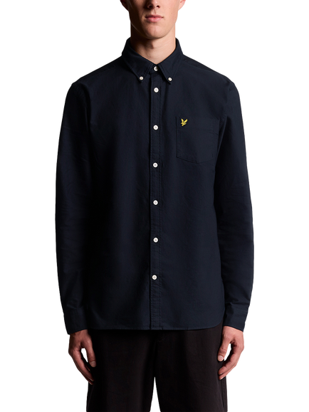 Lyle & Scott Cotton Oxford Shirt, Dark Navy