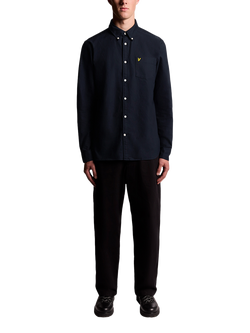 Lyle & Scott Cotton Oxford Shirt - view 2, Dark Navy