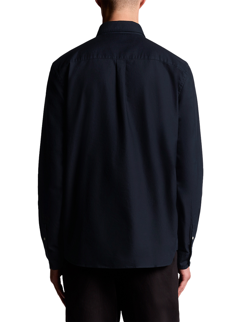 Product image 4 of 6, which shows Lyle & Scott Cotton Oxford Shirt, Dark Navy, XS