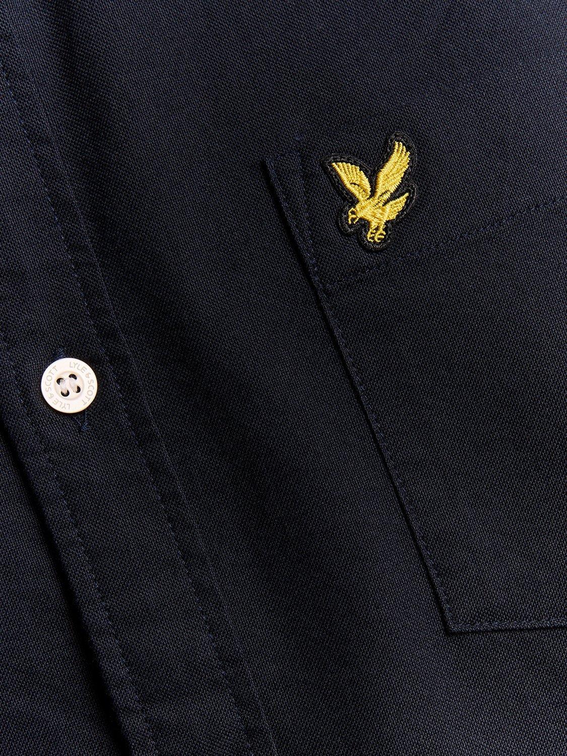 Product image 6 of 6, which shows Lyle & Scott Cotton Oxford Shirt, Dark Navy, XS