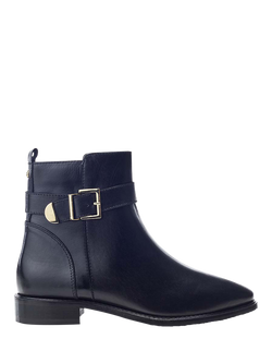 Moda in Pelle Obernai Leather Ankle Boots, Black