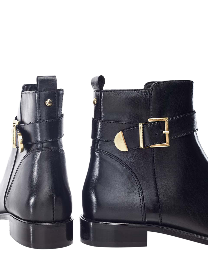 Product image 4 of 4, which shows Moda in Pelle Obernai Leather Ankle Boots, Black, 6